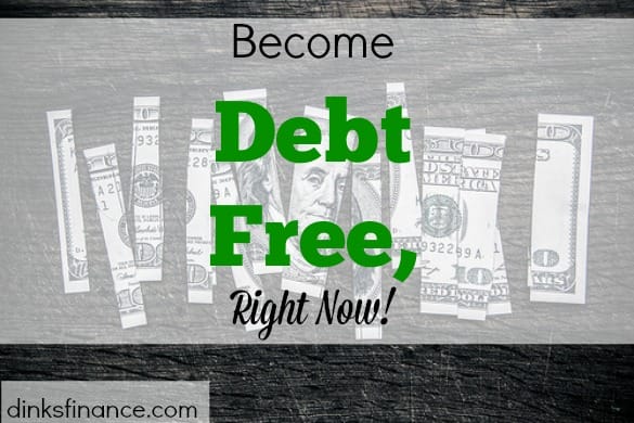 debt free, debt freedom, get out of debt