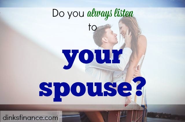 listen to your spouse, talk about money with your spouse, intimate talk