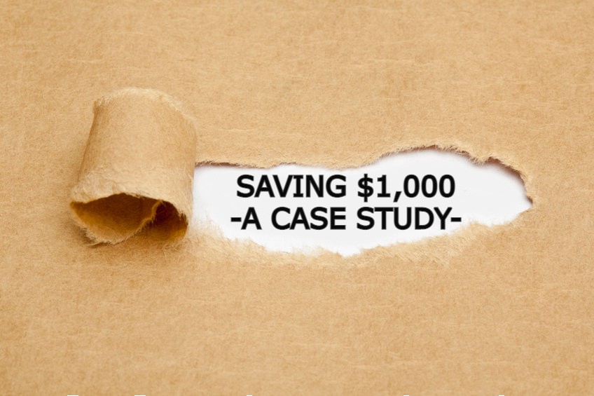 Saving $1,000 - A Case Study