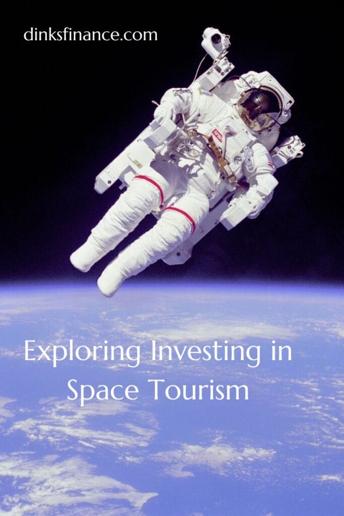 Astronaut floating in space