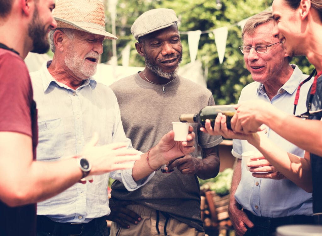 men's happiness as they age