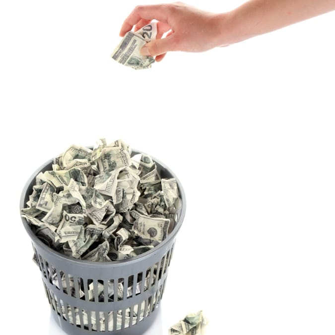 throwing away money