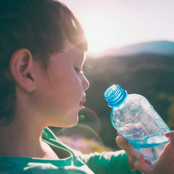 drinking water
